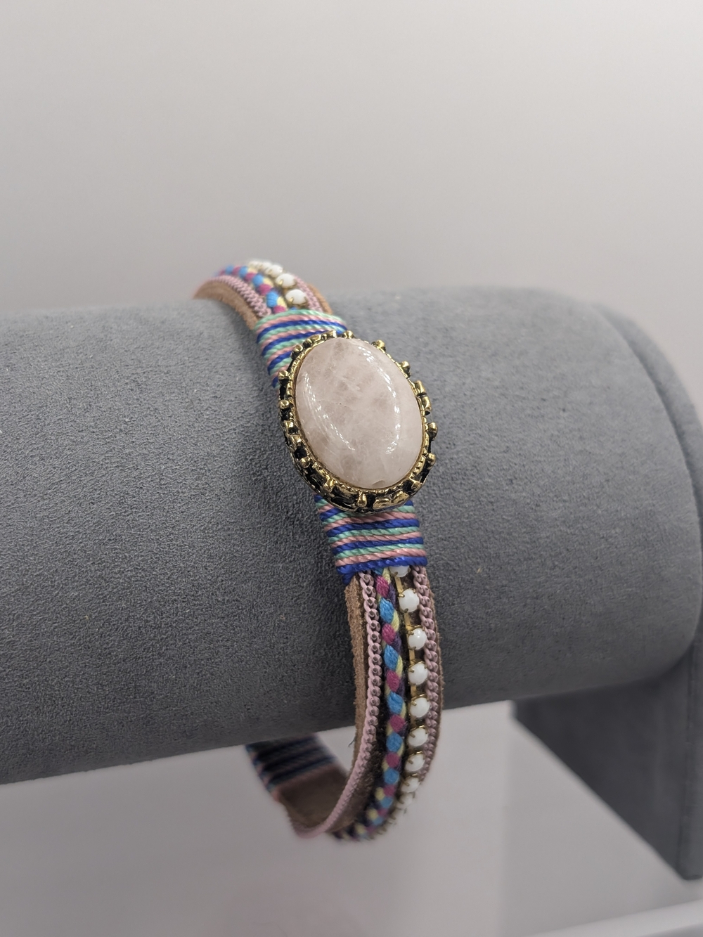 Laura Janelle RGLB Rose Quartz Boho Multistrand Bracelet | 1005